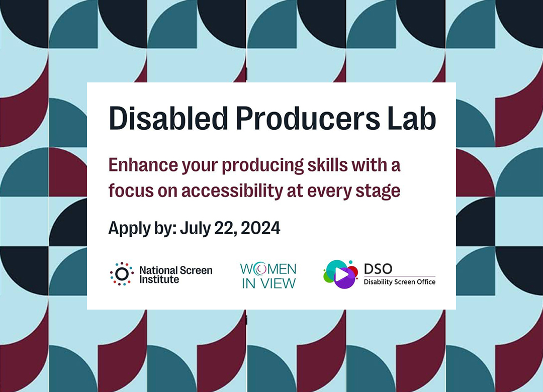 Disabled producers lab banner with logos.
